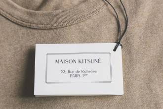 Maison Kitsune product label